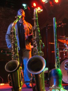 My fav shot of the night: Karl Denson