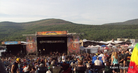 Look at the view behind stage!  WHAT?  