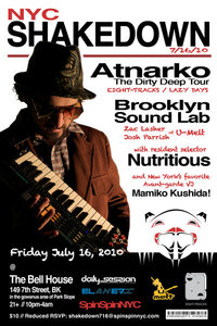 NYC Shakedown on July 16 @ The Bell House