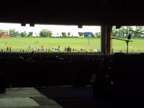 The lawn prior to the show!