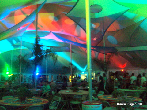 VIP TENT! (Night shot!)