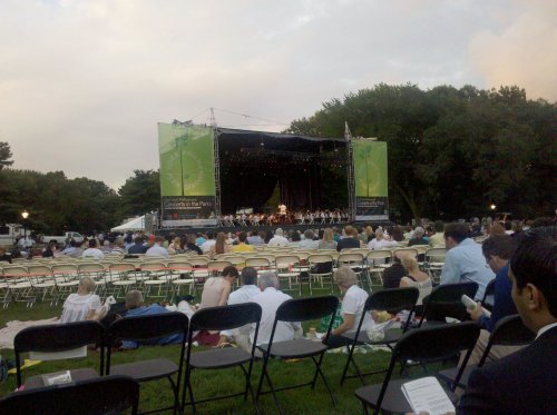 View from our seats of Stage