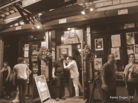 Scene outside The Living Room...