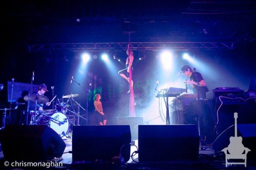 Oh My Goddess aerial performers during Break Science 