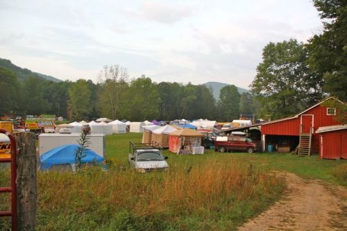 Vendor Row Shot From Hill