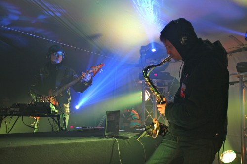 Freakbass and Skerik ~ Pic by Josh Raskin