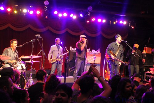 Alan Evans, Karl Denson, Big Sam, and Eric Krasno (Photo by Phrazz)